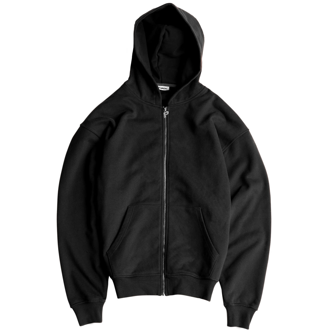 Luxury Zip Hood - Black (Pre Order)