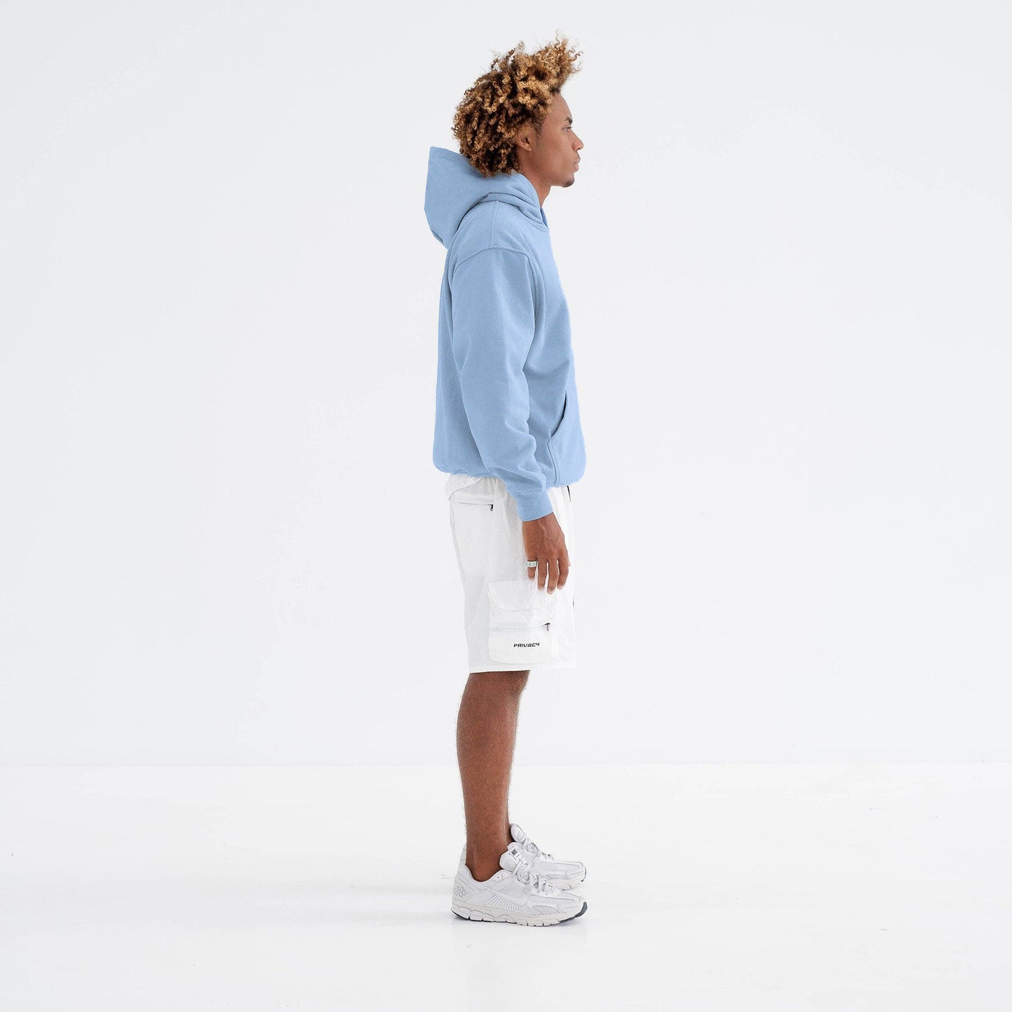 Luxury Blank Hood - Ice Blue