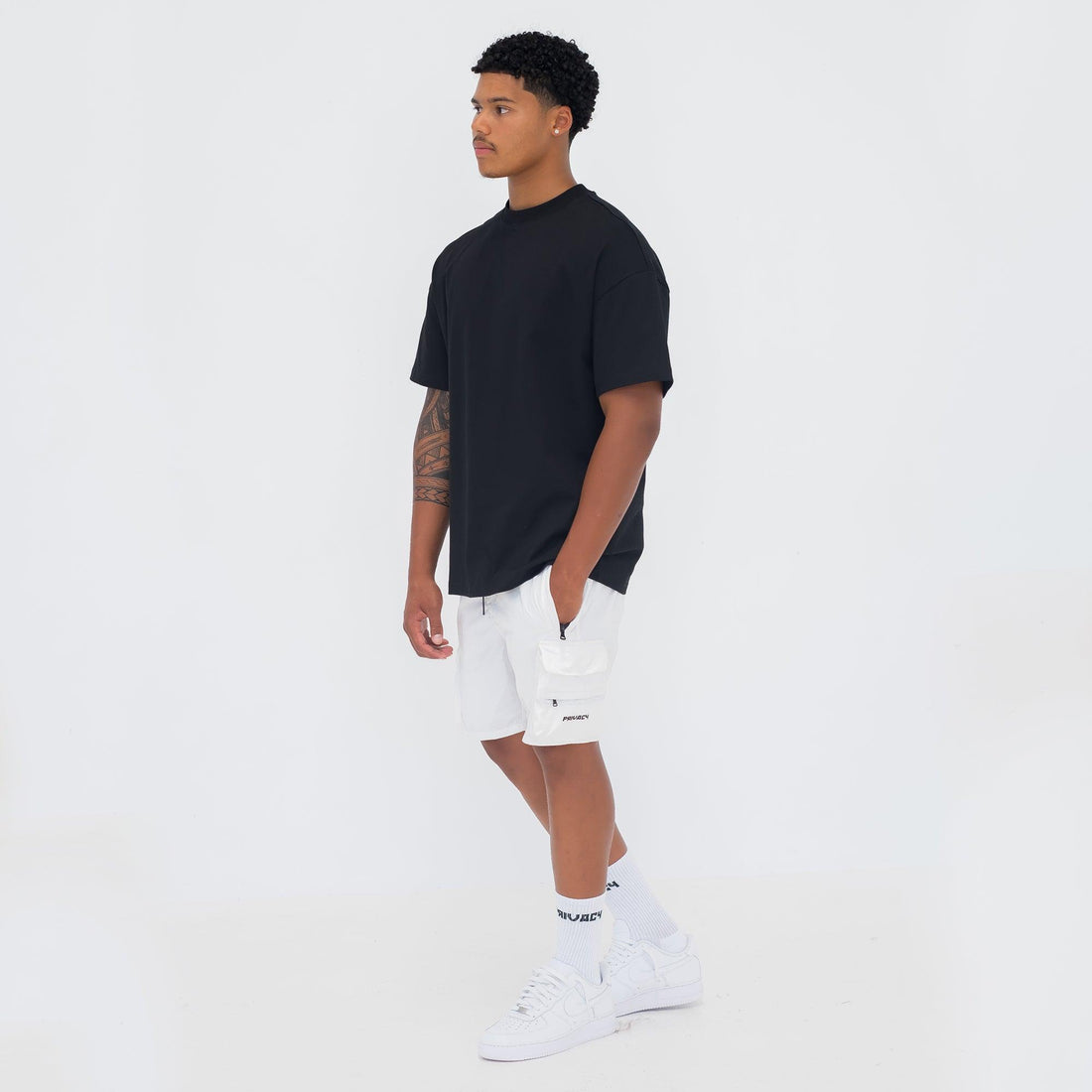 Luxury Cargo Shorts V2 - White – Privacy.clo