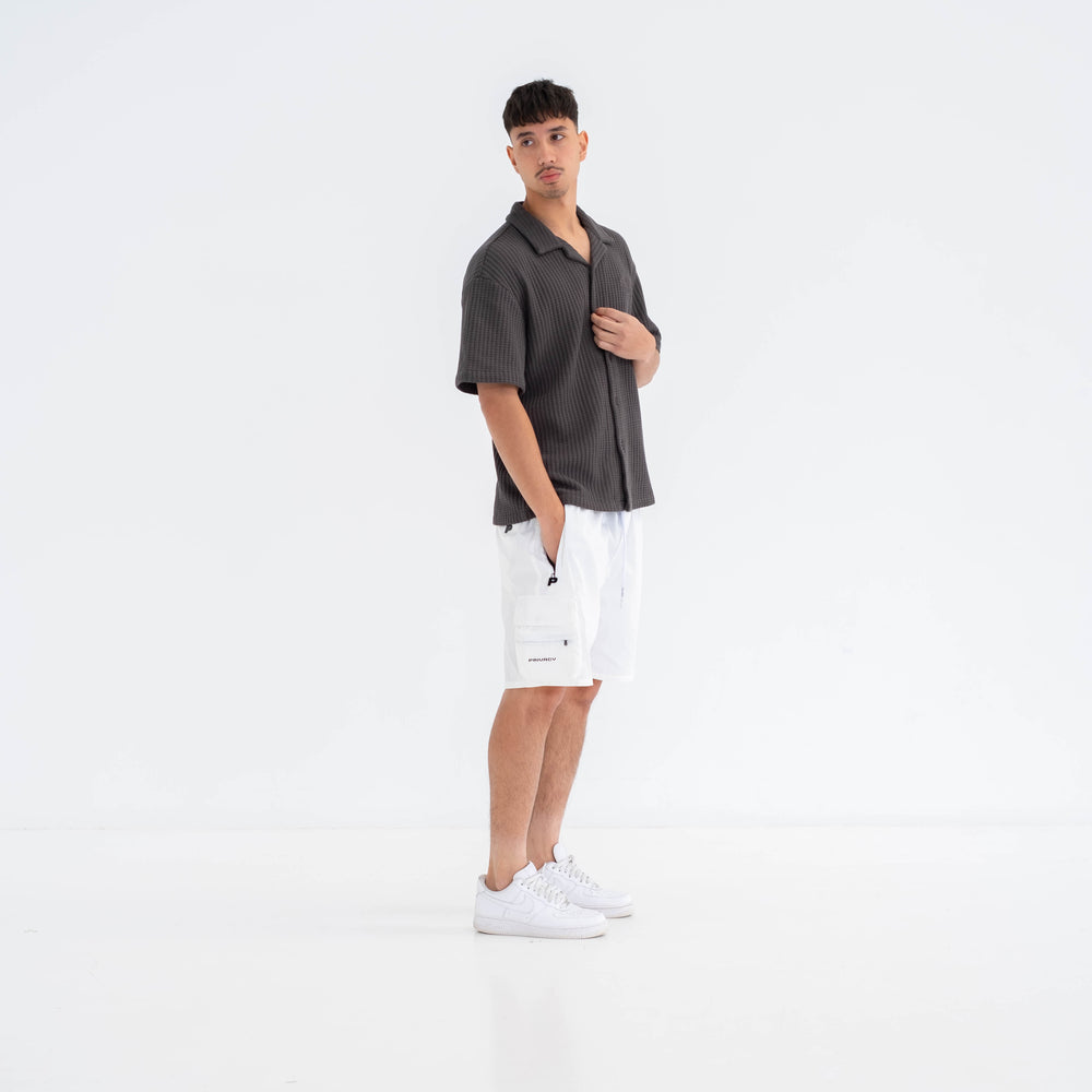 
                      
                        Textured Waffle Shirt - Charcoal
                      
                    