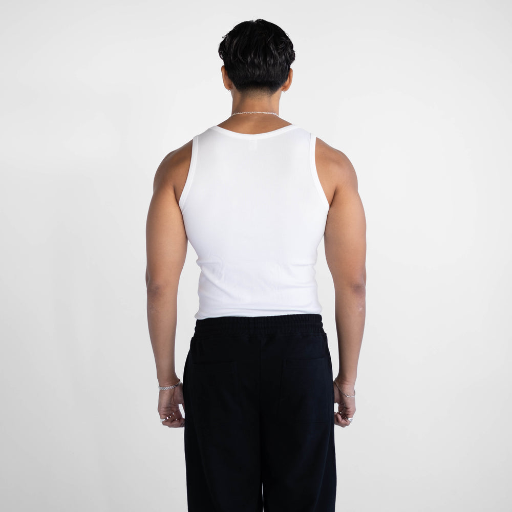 
                      
                        Classic Ribbed Tank - White
                      
                    