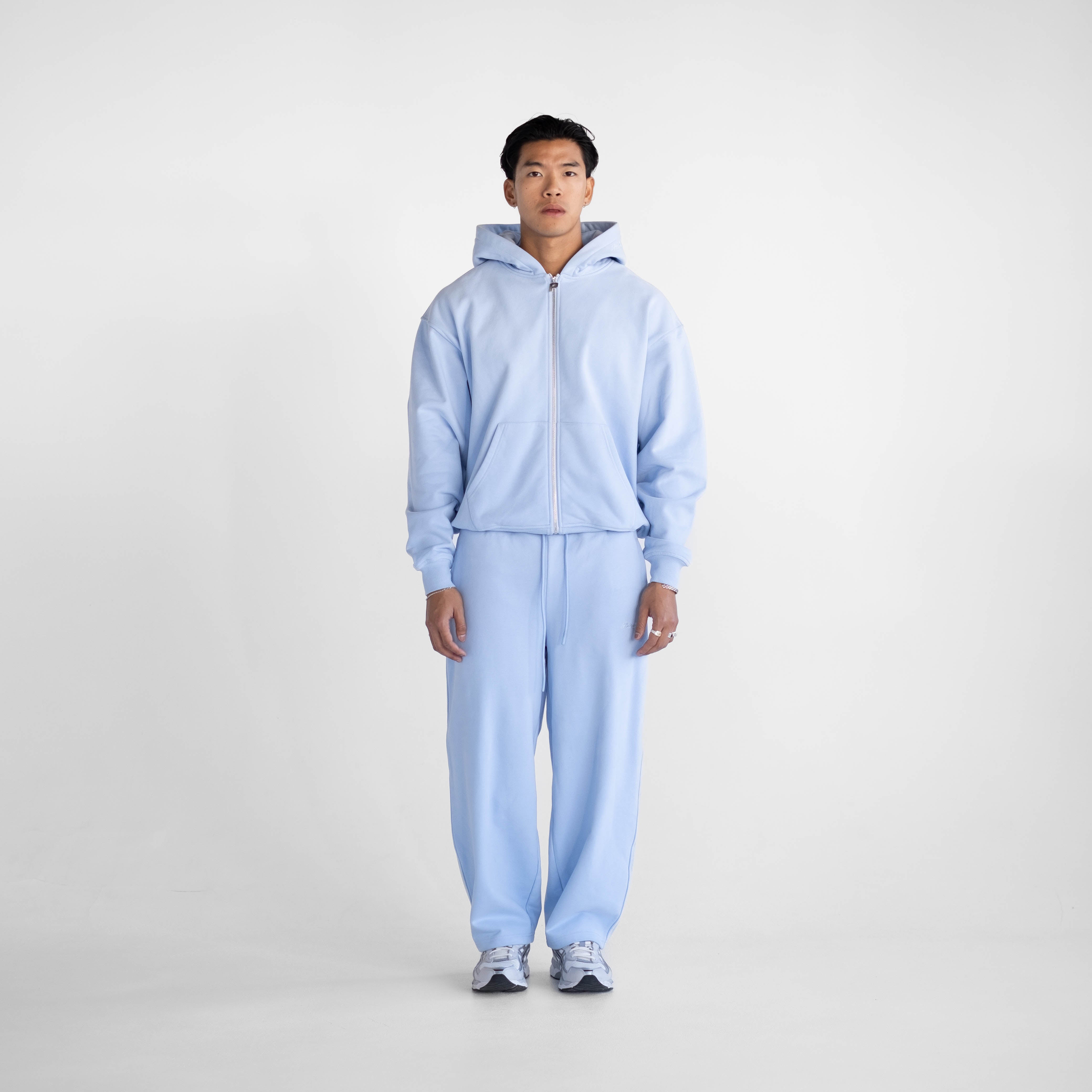 Luxury Zip Hood - Ice Blue – PRIVACY CLO