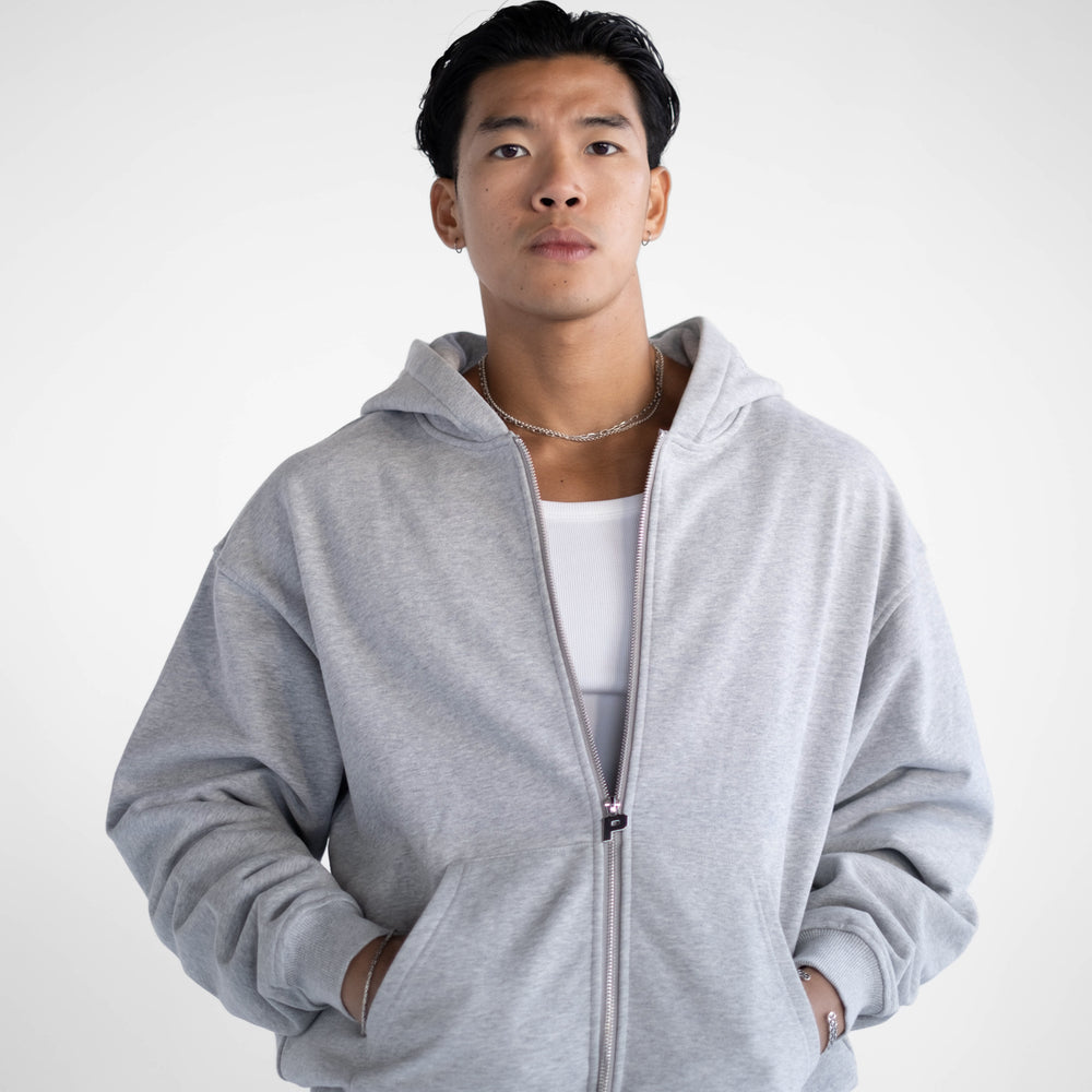 
                      
                        Luxury Zip Hood - Grey
                      
                    