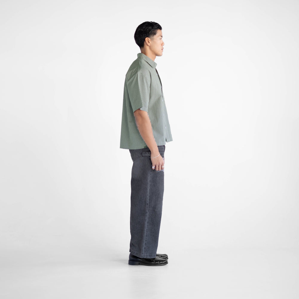 
                      
                        Boxy Script Shirt - Khaki
                      
                    