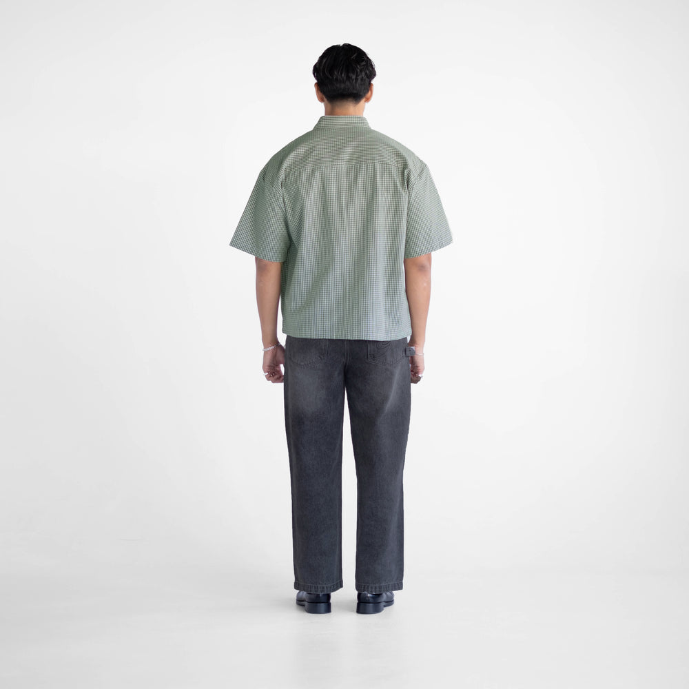 
                      
                        Boxy Script Shirt - Khaki
                      
                    