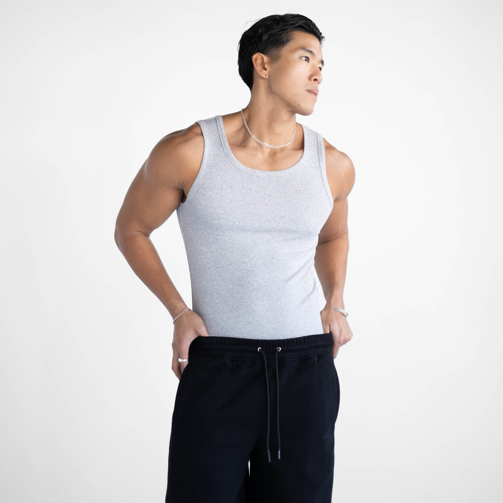 
                      
                        Classic Ribbed Tank - Grey
                      
                    