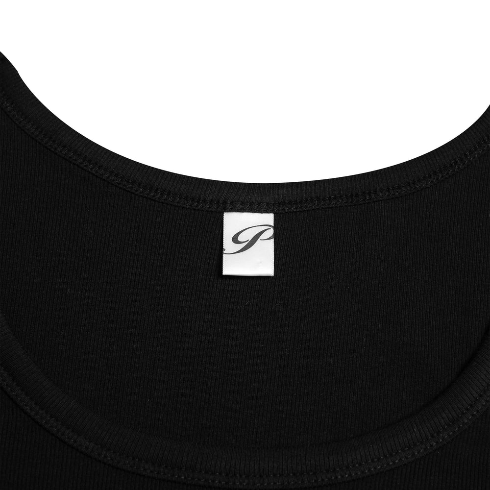 
                      
                        Classic Ribbed Tank - Black
                      
                    