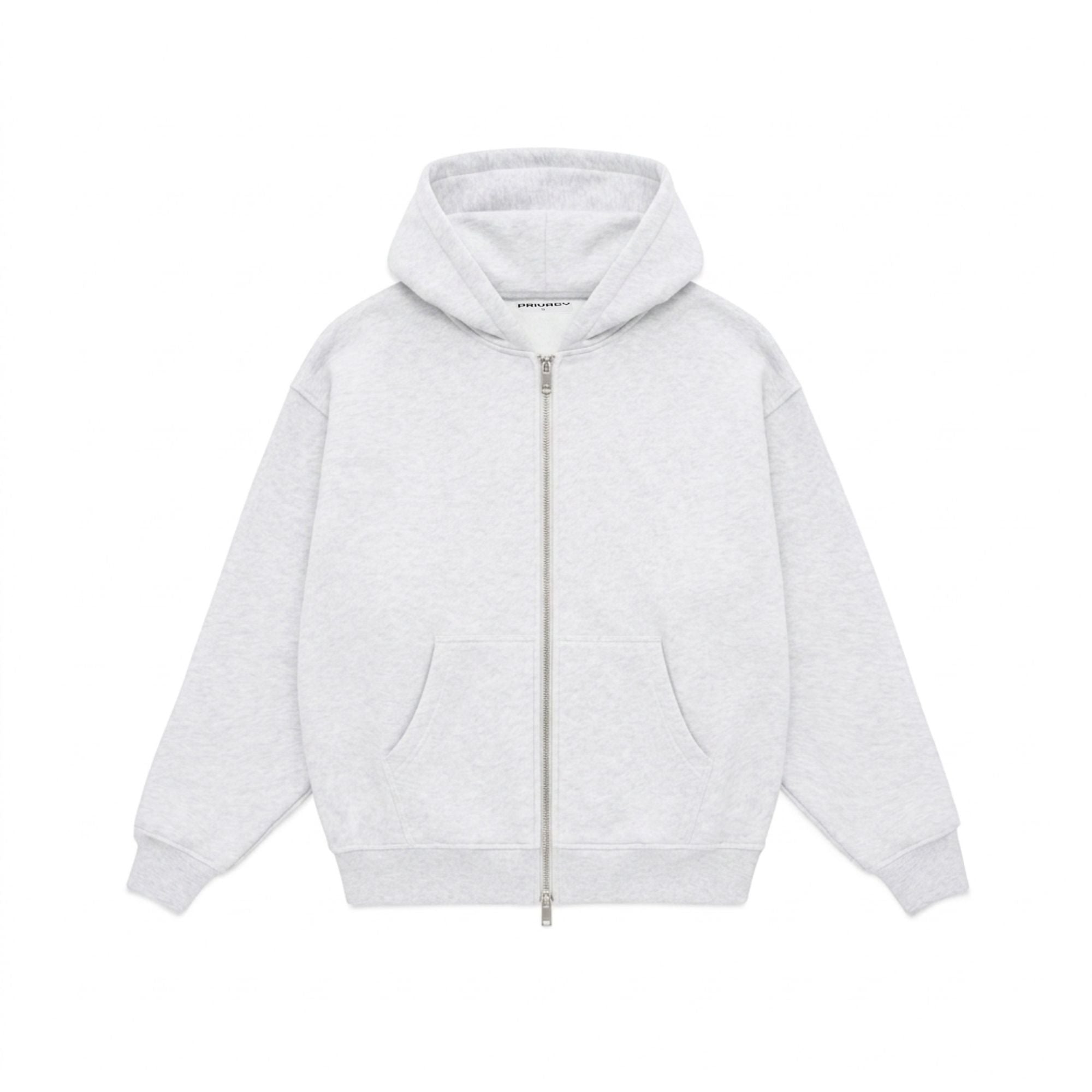 Ultra Plush Zip Hood - Grey