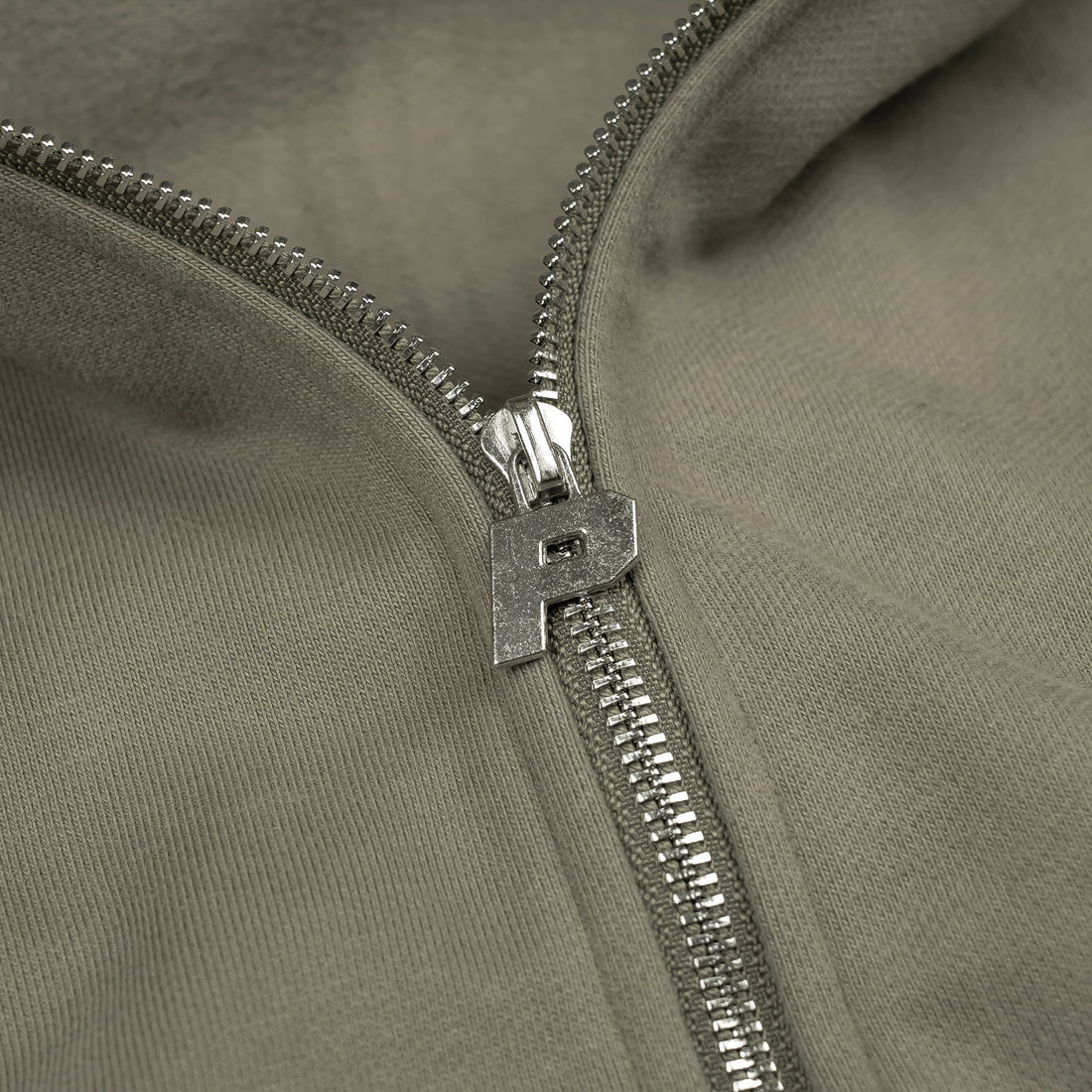 Luxury Zip Hood - Light Taupe